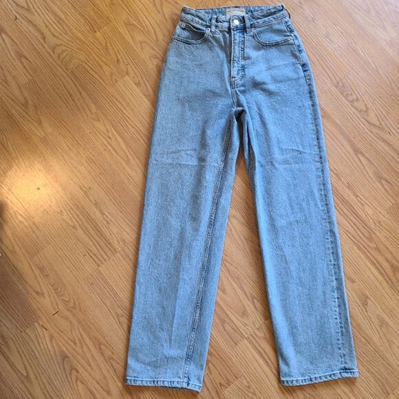 EVERLANE THE CURVY WAY HIGH JEANS STRETCH ORGANIC COTTON STRAIGHT HIGH RISE 25 - Picture 2 of 7